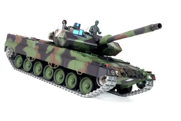 RC Panzer "German Leopard 2A6" Heng Long 1:16 mit R&S, Stahlgetriebe und Metallketten V7.0 - Upg-A – Bild 2