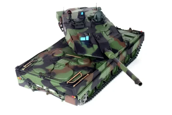 RC Panzer "German Leopard 2A6" Heng Long 1:16 mit R&S, Stahlgetriebe und Metallketten V7.0 - Upg-A – Bild 3