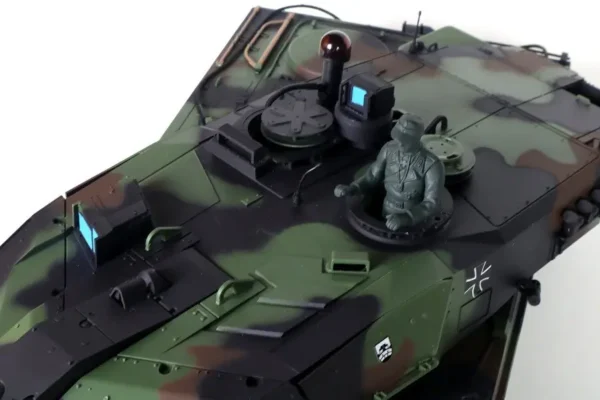 RC Panzer "German Leopard 2A6" Heng Long 1:16 mit R&S, Stahlgetriebe und Metallketten V7.0 - Upg-A – Bild 6