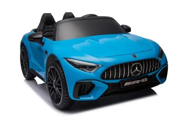 Kinderfahrzeug - Elektro Auto "Mercedes SL63 AMG" - Lizenziert - 24V Akku, 4 Motoren, 2,4Ghz Fernsteuerung, MP3+Ledersitz+EVA-Lackiert