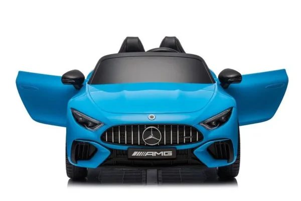 Kinderfahrzeug - Elektro Auto "Mercedes SL63 AMG" - Lizenziert - 24V Akku, 4 Motoren, 2,4Ghz Fernsteuerung, MP3+Ledersitz+EVA-Lackiert – Bild 4