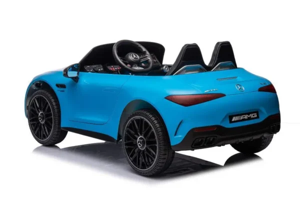Kinderfahrzeug - Elektro Auto "Mercedes SL63 AMG" - Lizenziert - 24V Akku, 4 Motoren, 2,4Ghz Fernsteuerung, MP3+Ledersitz+EVA-Lackiert – Bild 5