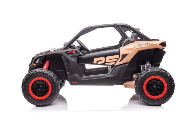 Kinderfahrzeug - Elektro Auto "Can Am RS" - 24V Akku,4x200W Motoren- 2,4Ghz, Allrad+2 Sitzer+Ledersitz+EVA – Bild 7
