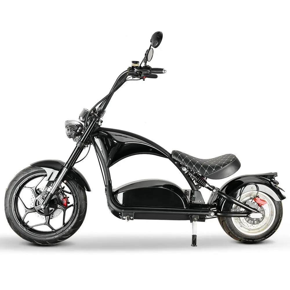 Elektro Scooter Coco Bike E-Chopper mit Straßenzulassung bis zu 48 km/h schnell - ca. 75 km Reichweite, 60V | 3000W | 30AH Akku -CP4 Max-2 – Bild 2