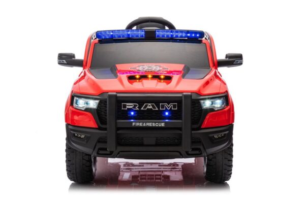 Kinderfahrzeug - Elektro Auto "Feuerwehr Dodge RAM" - 12V10AH Akku,4 Motoren- 2,4Ghz Fernsteuerung, MP3+Sirene – Bild 2
