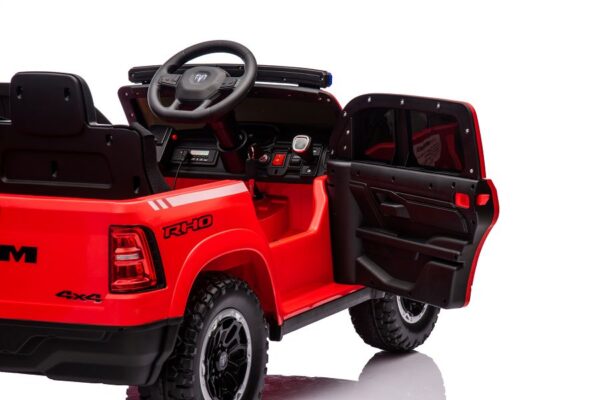 Kinderfahrzeug - Elektro Auto "Feuerwehr Dodge RAM" - 12V10AH Akku,4 Motoren- 2,4Ghz Fernsteuerung, MP3+Sirene – Bild 3