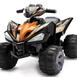 Kinderfahrzeug - Elektro Kinderquad Schwarz, 2x12V Motoren - 12V7Ah Akku