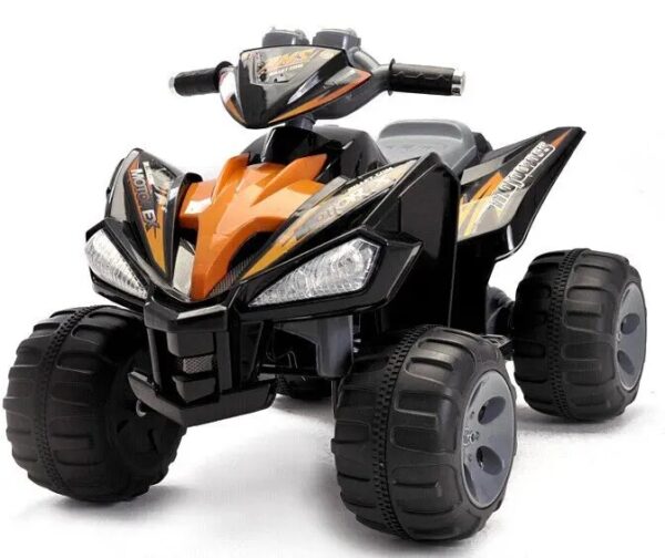 Kinderfahrzeug - Elektro Kinderquad Schwarz, 2x12V Motoren - 12V7Ah Akku