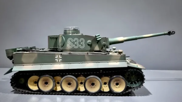 RC Panzer "German Tiger I S33" Heng Long - 1:16, Rauch&Sound+Stahlgetriebe und 2,4Ghz -V 7.0 – Bild 2
