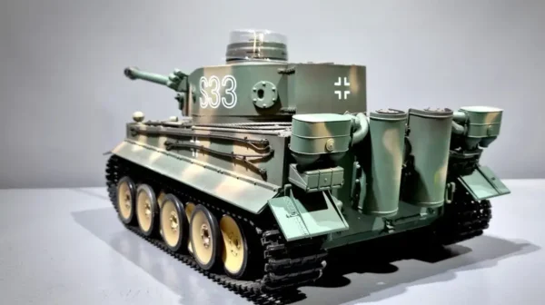RC Panzer "German Tiger I S33" Heng Long - 1:16, Rauch&Sound+Stahlgetriebe und 2,4Ghz -V 7.0 – Bild 3