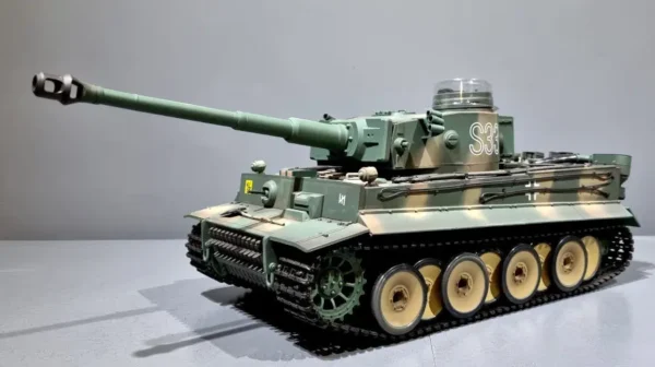 RC Panzer "German Tiger I S33" Heng Long - 1:16, Rauch&Sound+Stahlgetriebe und 2,4Ghz -V 7.0 – Bild 6
