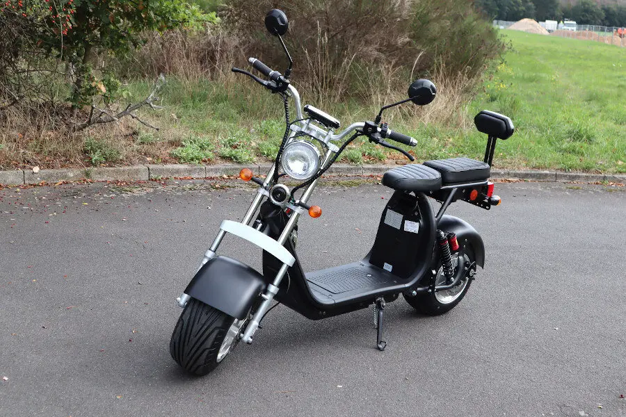 Coco Bike Fat E-Scooter mit Straßenzulassung bis zu 48 km/h schnell - mit Alu Felgen, 60V | 1500W | 20AH Akku -CP1.6 -Gelb – Bild 6