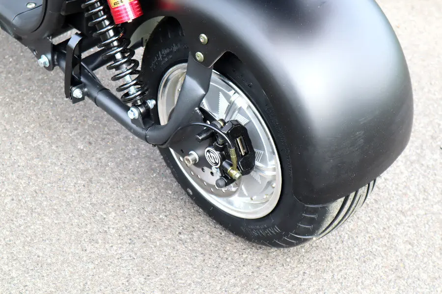 Coco Bike Fat E-Scooter mit Straßenzulassung bis zu 48 km/h schnell - mit Alu Felgen, 60V | 1500W | 20AH Akku -CP1.6 -Gelb – Bild 4