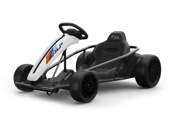 Kinder Elektroauto "e-Gokart" mit 24V und Driftfunktion + 2x 12V9AH Akku und 2 Motoren- Weiss