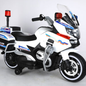 Elektro Kindermotorrad Polizei 011- 12V7A Akku - mit Stützräder, Musik und Lichter
