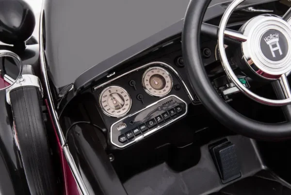 Elektro Kinderfahrzeug - Kinderauto "Audi Horch 930V" Oldtimer - lizenziert - 24V7AH, 2 Motoren- 2,4Ghz Fernsteuerung, MP3, Ledersitz+EVA- Lackiert – Bild 6
