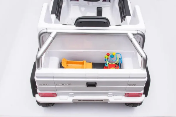 Kinderfahrzeug - Elektro Auto "Mercedes G63 AMG 6x6" - lizenziert - 12V7AH Akku + 2,4Ghz+Ledersitz+EVA-Weiss – Bild 11