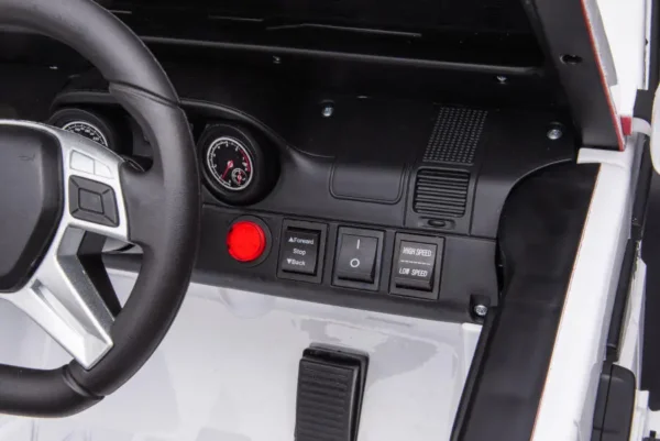 Kinderfahrzeug - Elektro Auto "Mercedes G63 AMG 6x6" - lizenziert - 12V7AH Akku + 2,4Ghz+Ledersitz+EVA-Weiss – Bild 9