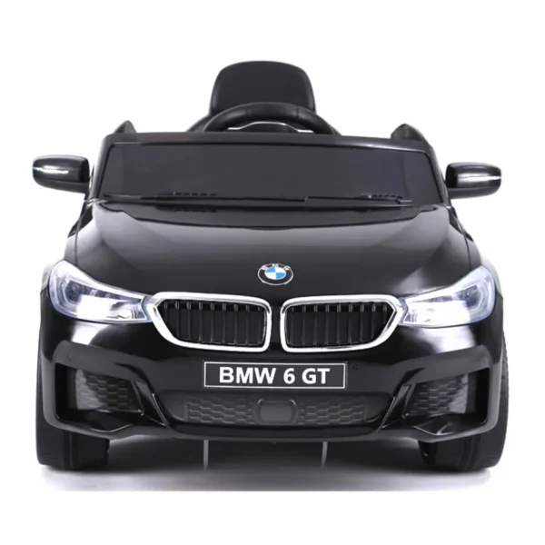 Kinderfahrzeug - Elektro Auto "BMW 6GT" - lizenziert - 12V, 2 Motoren+ 2,4Ghz+ Ledersitz+EVA -Schwarz – Bild 3