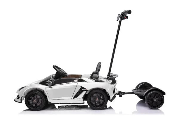 Kinderfahrzeug - Elektro Auto "Lamborghini Aventador SVJ" - lizenziert - 12V7AH, 2 Motoren- 2,4Ghz Fernsteuerung, MP3, Ledersitz+EVA -018B – Bild 5