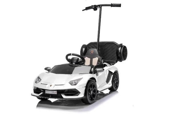 Kinderfahrzeug - Elektro Auto "Lamborghini Aventador SVJ" - lizenziert - 12V7AH, 2 Motoren- 2,4Ghz Fernsteuerung, MP3, Ledersitz+EVA -018B – Bild 8