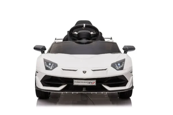 Kinderfahrzeug - Elektro Auto "Lamborghini Aventador SVJ" - lizenziert - 12V7AH, 2 Motoren- 2,4Ghz Fernsteuerung, MP3, Ledersitz+EVA -018B – Bild 2