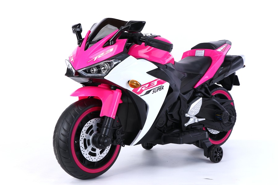 Elektro Kindermotorrad 888 - 12V 4,5A Akku - mit Stützräder, Musik und Lichter -Pink – Bild 6