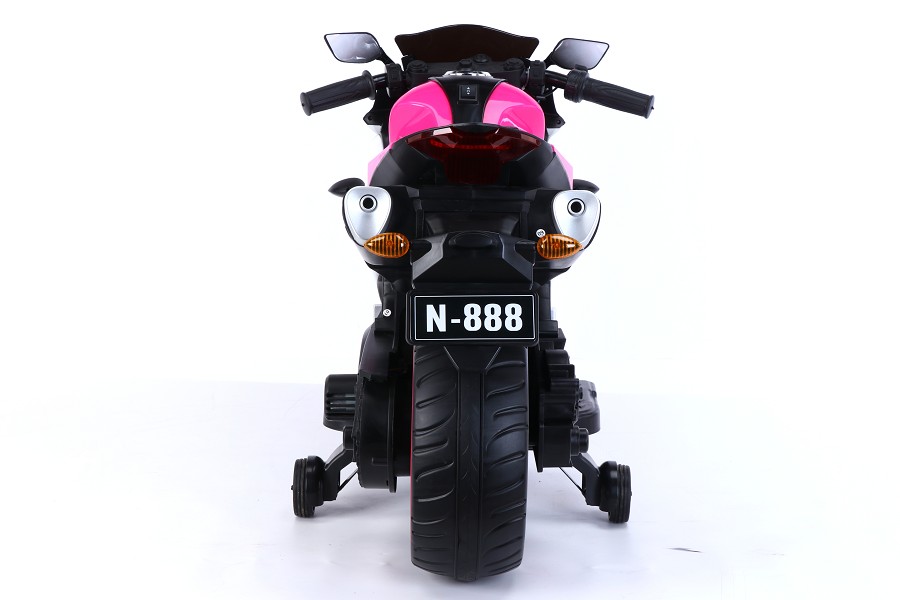 Elektro Kindermotorrad 888 - 12V 4,5A Akku - mit Stützräder, Musik und Lichter -Pink – Bild 7