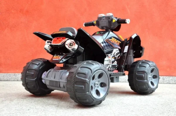 Kinderfahrzeug - Elektro Kinderquad Schwarz, 2x12V Motoren - 12V7Ah Akku – Bild 8