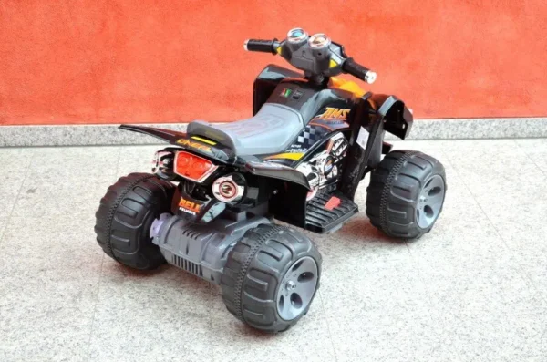 Kinderfahrzeug - Elektro Kinderquad Schwarz, 2x12V Motoren - 12V7Ah Akku – Bild 11