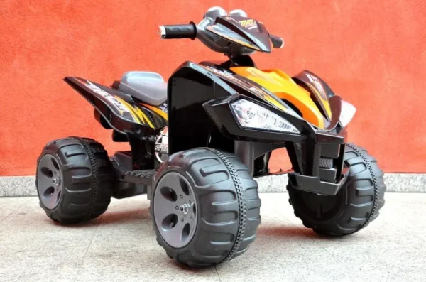 Kinderfahrzeug - Elektro Kinderquad Schwarz, 2x12V Motoren - 12V7Ah Akku – Bild 7