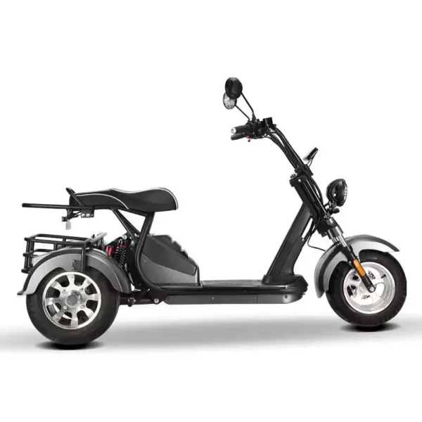 Coco Bike E-Scooter mit Straßenzulassung und drei Räder Trike ca. 40km Reichweite, 60V | 2000W | 20AH Akku -HM-3 – Bild 2