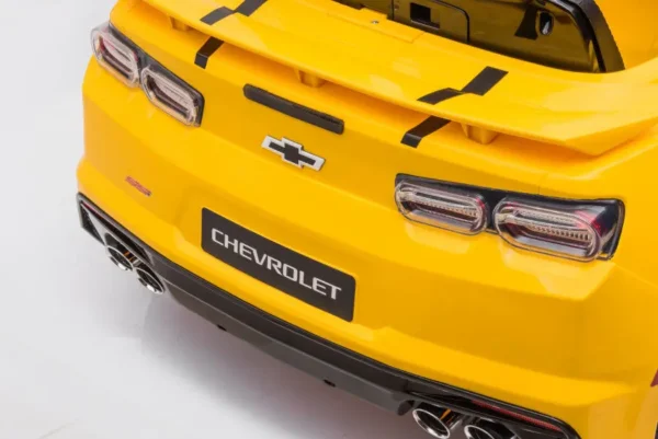 Elektro Kinderfahrzeug "Chevrolet Camaro" - lizenziert - 12V Akku, 2 Motoren- 2,4Ghz Fernsteuerung, MP3, Ledersitz+EVA – Bild 11