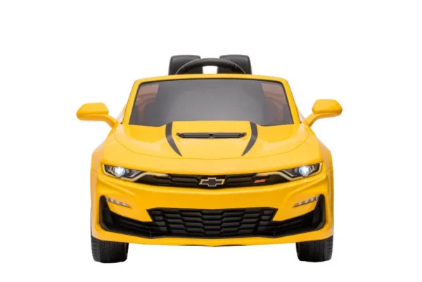 Elektro Kinderfahrzeug "Chevrolet Camaro" - lizenziert - 12V Akku, 2 Motoren- 2,4Ghz Fernsteuerung, MP3, Ledersitz+EVA – Bild 2