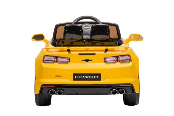 Elektro Kinderfahrzeug "Chevrolet Camaro" - lizenziert - 12V Akku, 2 Motoren- 2,4Ghz Fernsteuerung, MP3, Ledersitz+EVA – Bild 8