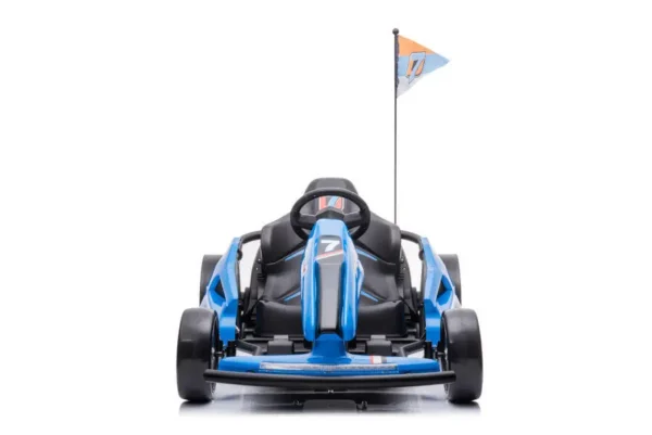 Kinder Elektroauto "e-Gokart" mit 24V und Driftfunktion + 24V7A Akku und 2 Motoren -Blau – Bild 4