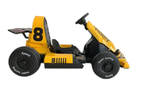 Kinder Elektroauto "e-Gokart F1" mit 12V - 2 Motoren + MP3 mit Fernbedienung – Bild 3