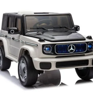 Kinderfahrzeug - Elektro Auto "Mercedes EQG AMG" - Lizenziert - 12V9AH Akku,4 Motoren- 2,4Ghz Fernsteuerung, MP3+Ledersitz+EVA