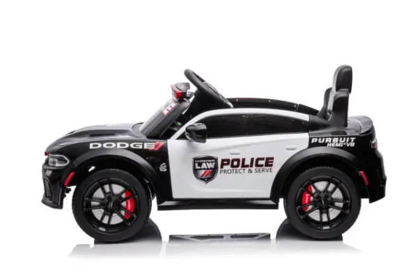Kinderfahrzeug - Elektro Auto "Dodge Polizei" lizenziert - 12V Akku,2 Motoren- 2,4Ghz + Ledersitz, MP3 – Bild 4
