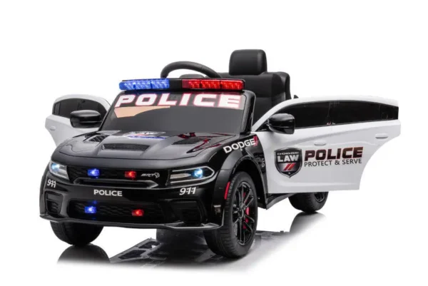 Kinderfahrzeug - Elektro Auto "Dodge Polizei" lizenziert - 12V Akku,2 Motoren- 2,4Ghz + Ledersitz, MP3 – Bild 6