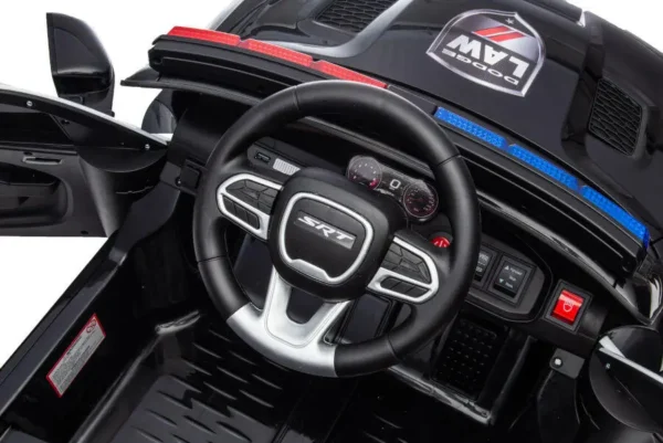 Kinderfahrzeug - Elektro Auto "Dodge Polizei" lizenziert - 12V Akku,2 Motoren- 2,4Ghz + Ledersitz, MP3 – Bild 7