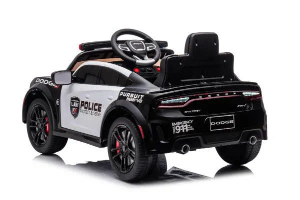 Kinderfahrzeug - Elektro Auto "Dodge Polizei" lizenziert - 12V Akku,2 Motoren- 2,4Ghz + Ledersitz, MP3 – Bild 9