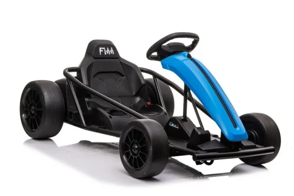 Kinder Elektroauto "e-Gokart" mit 24V und Driftfunktion + 2x 12V9AH Akku und 2 Motoren -Blau – Bild 6