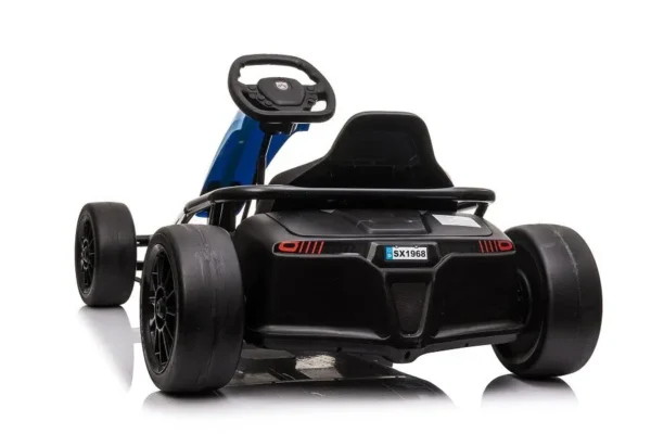 Kinder Elektroauto "e-Gokart" mit 24V und Driftfunktion + 2x 12V9AH Akku und 2 Motoren -Blau – Bild 2