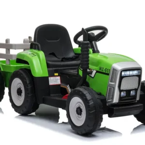 Kinderfahrzeug - Elektro Auto Traktor mit Anhänger - 12V7A Akku,2 Motoren