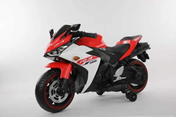 Elektro Kindermotorrad 888 - 12V 4,5A Akku - mit Stützräder, Musik und Lichter -Rot – Bild 13