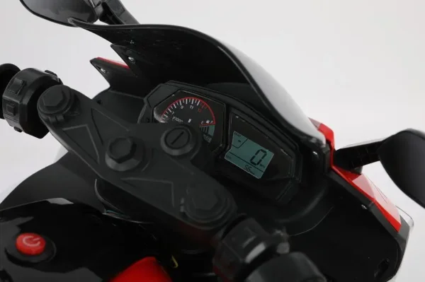 Elektro Kindermotorrad 888 - 12V 4,5A Akku - mit Stützräder, Musik und Lichter -Rot – Bild 4