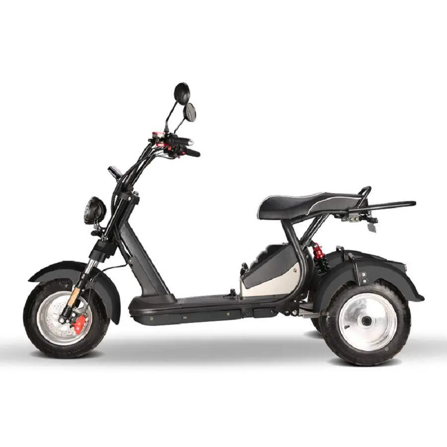 E-Scooter Trike mit Straßenzulassung und drei Räder Trike HM7 - ca. 70km Reichweite, 2 Motoren | 60V | 4000W | 2 x 20AH Akkus – Bild 8