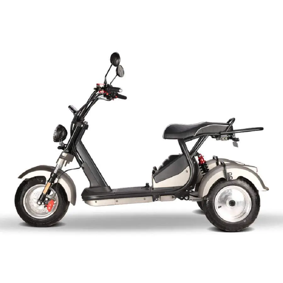 E-Scooter Trike mit Straßenzulassung und drei Räder Trike HM7 - ca. 70km Reichweite, 2 Motoren | 60V | 4000W | 2 x 20AH Akkus – Bild 12