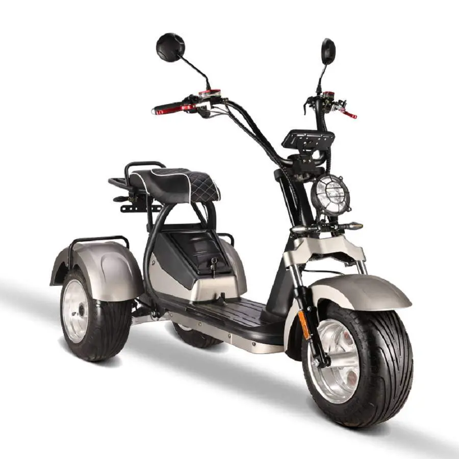 E-Scooter Trike mit Straßenzulassung und drei Räder Trike HM7 - ca. 70km Reichweite, 2 Motoren | 60V | 4000W | 2 x 20AH Akkus – Bild 13